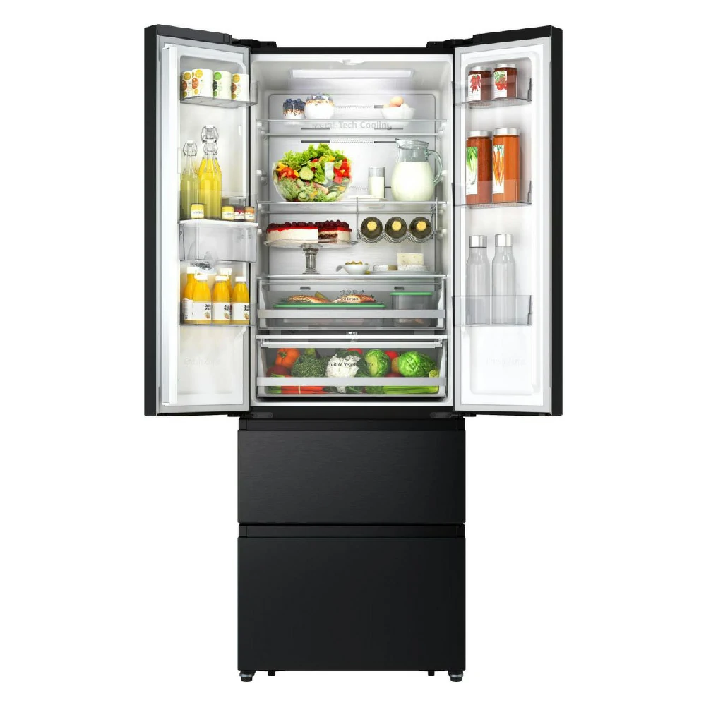 Hisense RF632N4WFE1 RF632N4WFE1 FRENCH DOOR TOTAL FROST 485 LT UND 70 CM SCHWARZ
