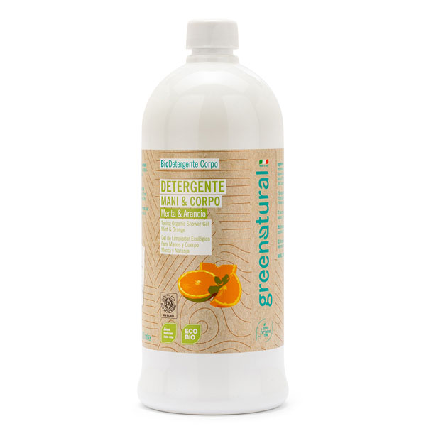 Mint and Orange Hand- und Körperseife, Nachfüllpackung, 1 Liter