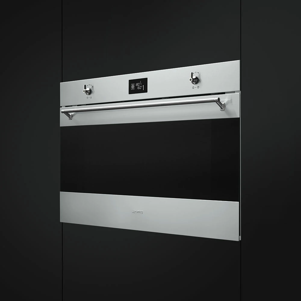 Smeg SF9390X1 BEHEIZTES, BELÜFTETES BACKOFENDISPLAY, 155 LT, 90 CM, EDELSTAHL