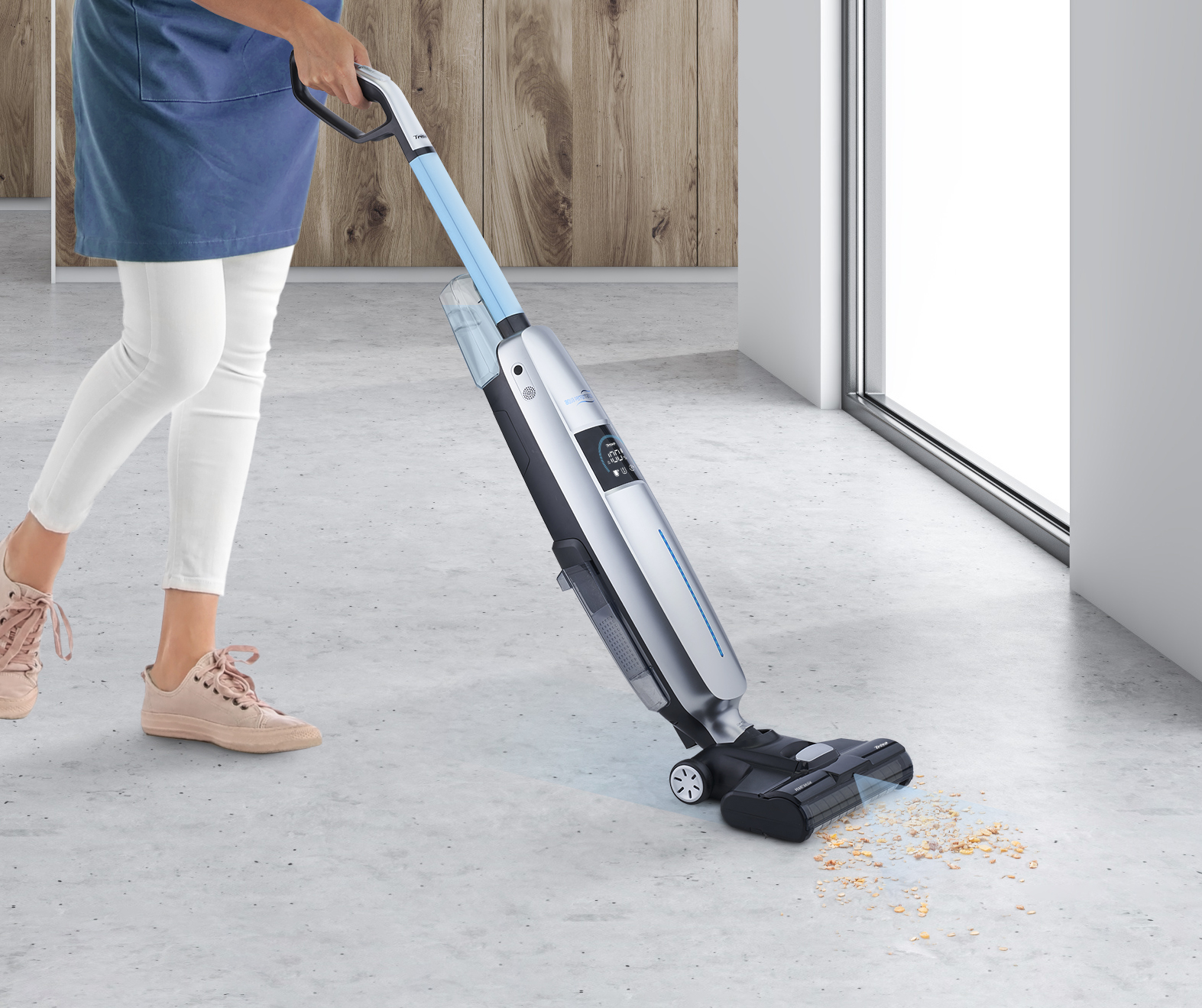 Wet Clean Smart T0713 3-in-1-Akku-Bodenschrubber