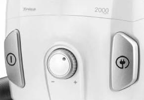 Trisa Classic Clean T6601 leistungsstarker Zugstaubsauger weiß