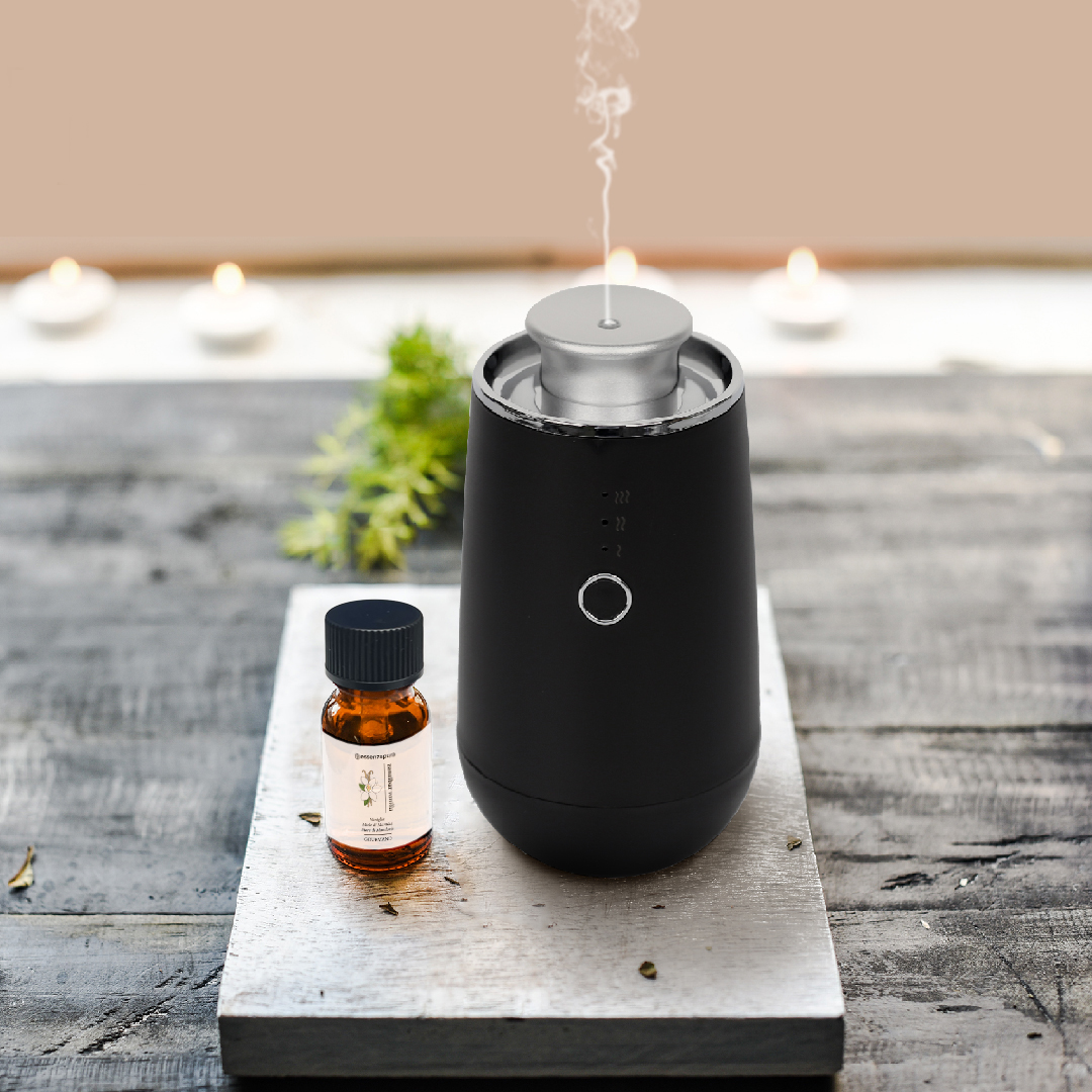 Lux Essenzapura elektrischer Lufterfrischer schwarz und silber