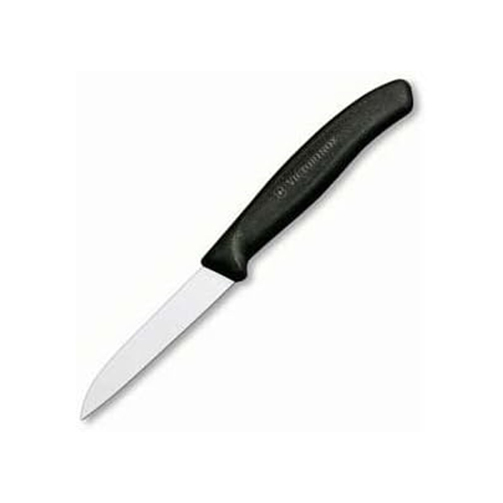 Ergonomischer, gewellter Stripper mit abgerundeter Spitze in Schwarz - Victorinox Swissclassic