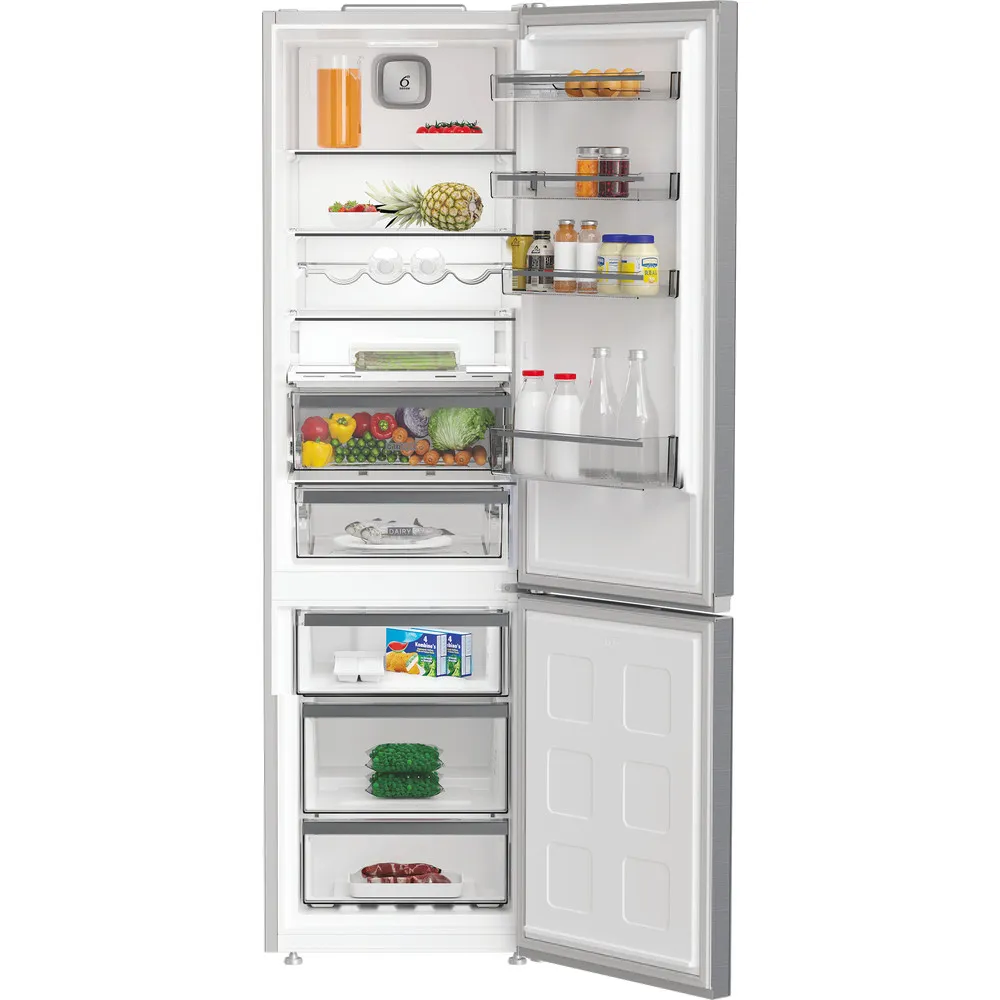 Whirlpool No Frost 355 LT 66 CM EDELSTAHL WHK 26403 XP6E1 Kombikühlschrank