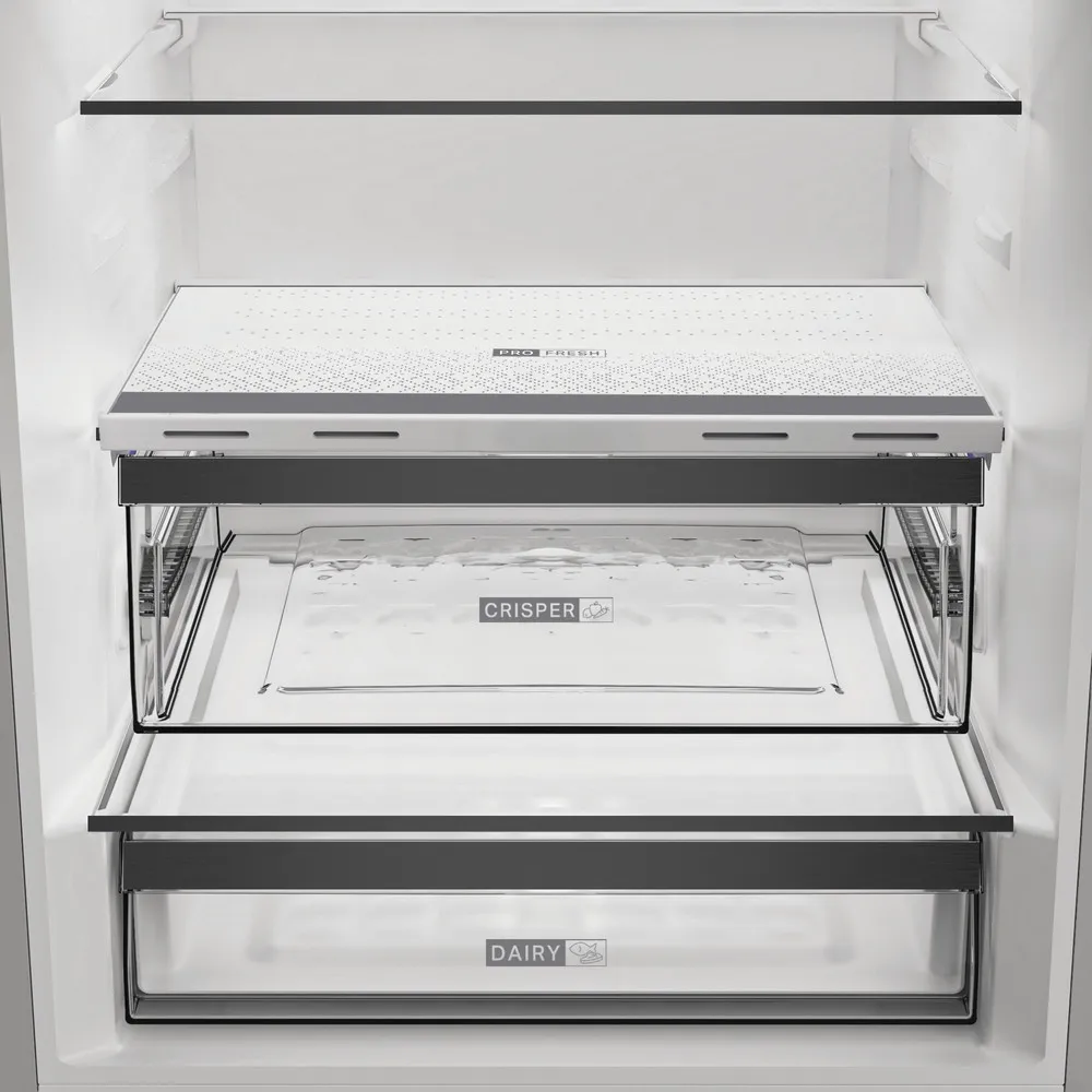 Whirlpool 4990 LT DUAL NO FROST 70CM SILVER WHK2 6494 X6E Kombikühlschrank