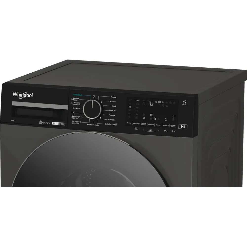 9 kg Whirlpool-Waschmaschine mit WLAN GRAU WPM 911G ADS IT