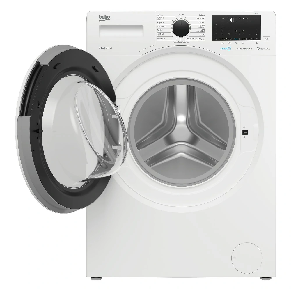 Waschmaschine 9 kg Beko STEAMCURE B DAMPFINVERTER 1400 U/min WTY91436SI-IT