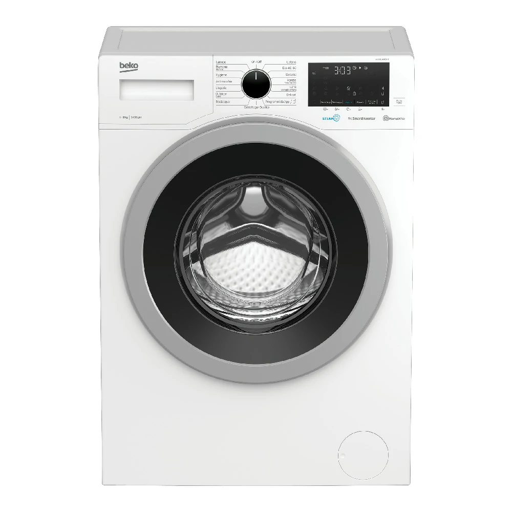 Waschmaschine 8 kg Beko STEAMCURE C DAMPFINVERTER 1400 U/min WUY81436SI-IT