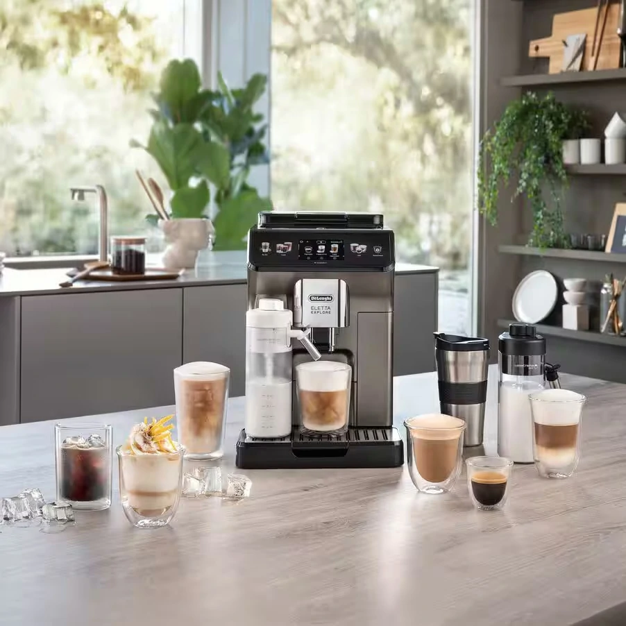 De Longhi Eletta Explore ECAM450.86.T Automatische Kaffeemaschine aus Titan