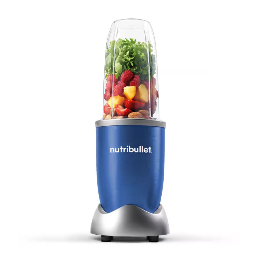 Nutribullet Pro 900 Standmixer 900 W mit 7 Zubehörteilen blau