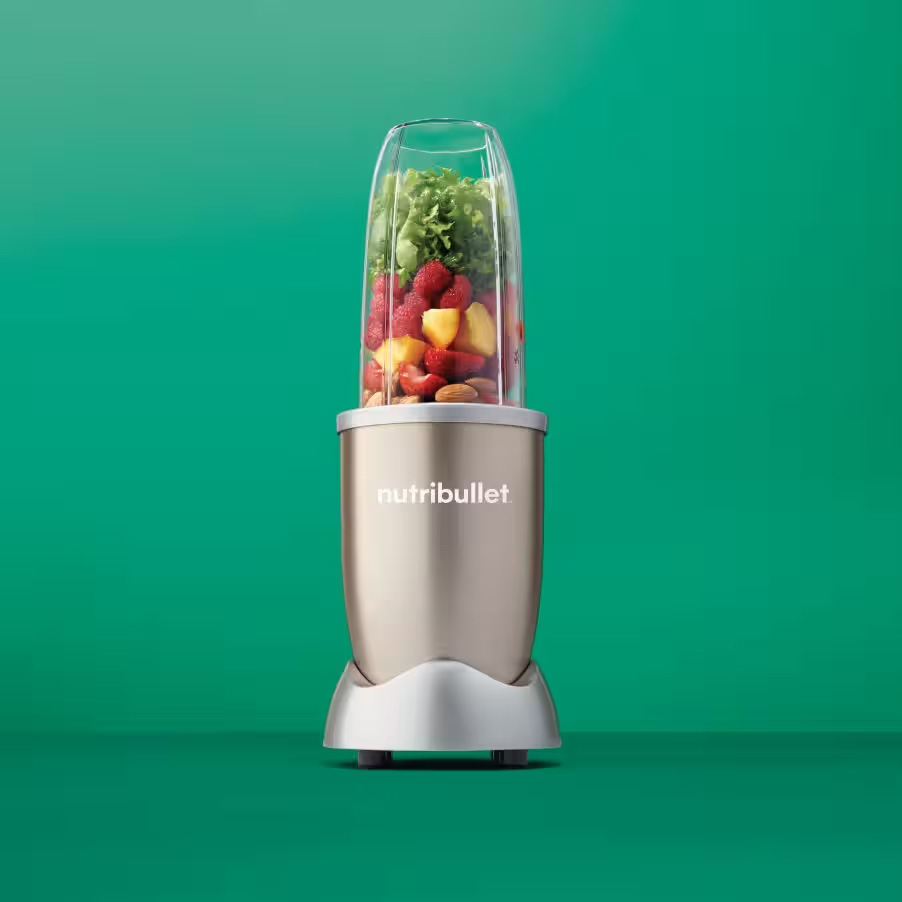 Nutribullet Pro 900 900 W Standmixer mit 7 Champagnerzubehör