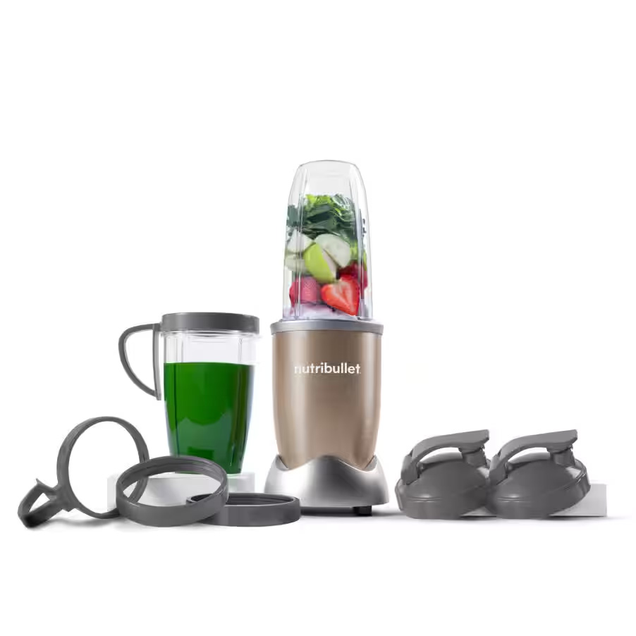 Nutribullet Pro 900 900 W Standmixer mit 7 Champagnerzubehör