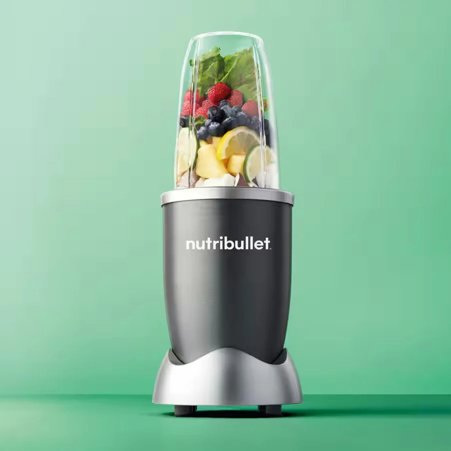 Nutribullet Original 600 mit 3 dunkelgrauen Accessoires