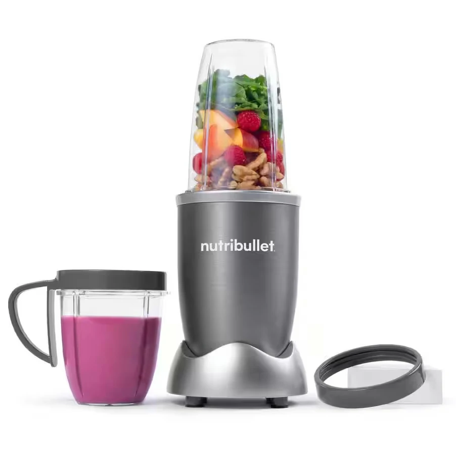 Nutribullet Original 600 mit 3 dunkelgrauen Accessoires
