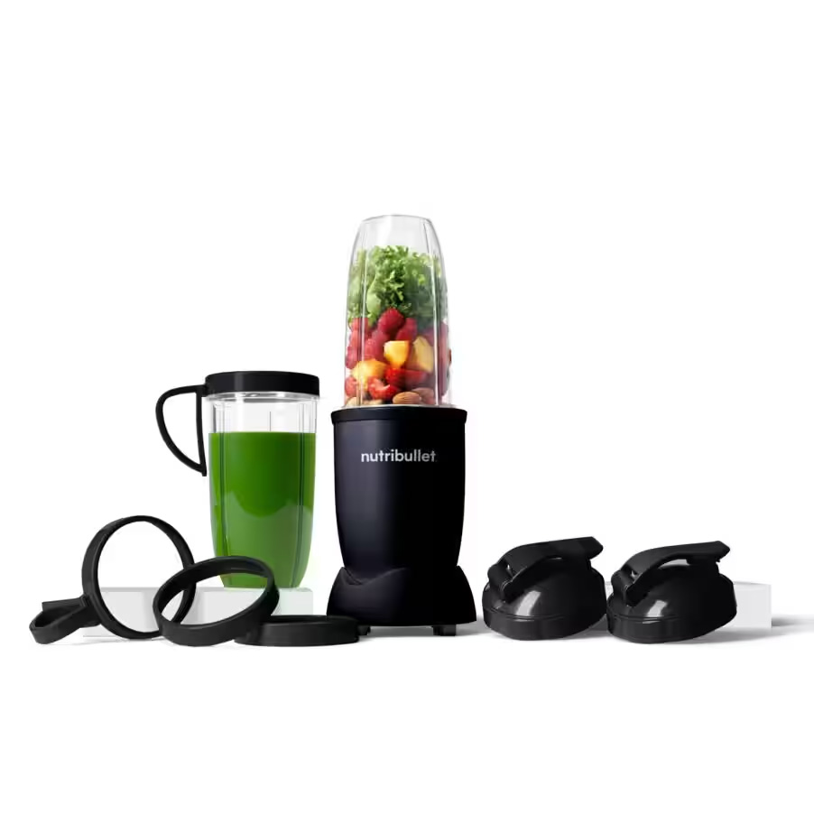 Nutribullet Pro Exclusive 900W Mixer mit 7 Zubehörteilen schwarz