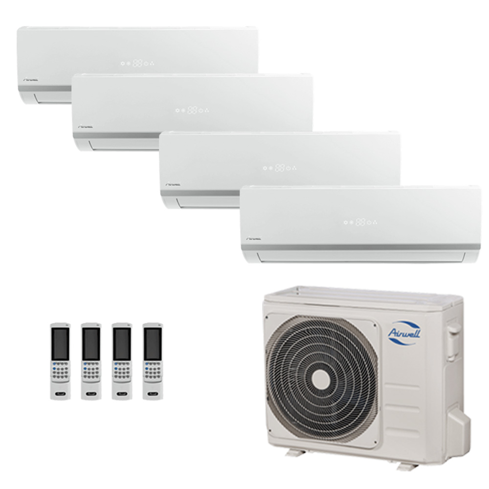 Airwell feste 4x12000 Btu 9 kW Split-Panel-Klimaanlagen