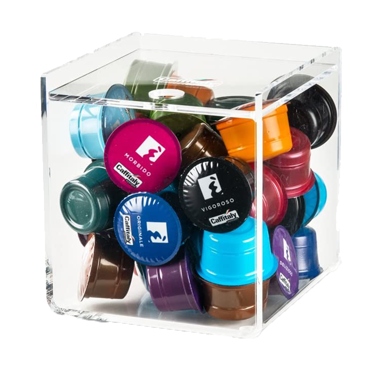 Würfelförmiger Kapselhalter