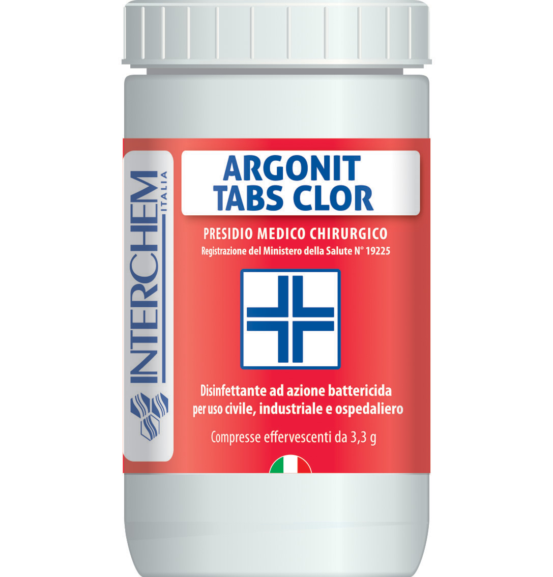 Schachtel mit 6 Stück Desinfektionsmittel in Tabletten Argonit Tabs Clor