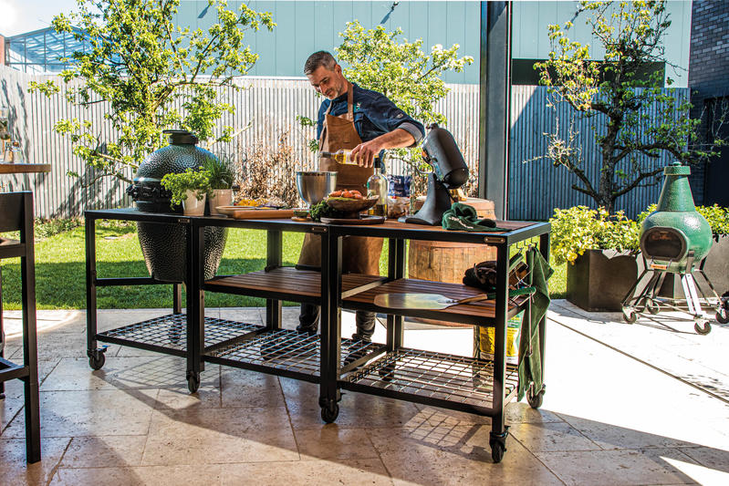 Barbecue Big Green Egg Großes Starterpaket