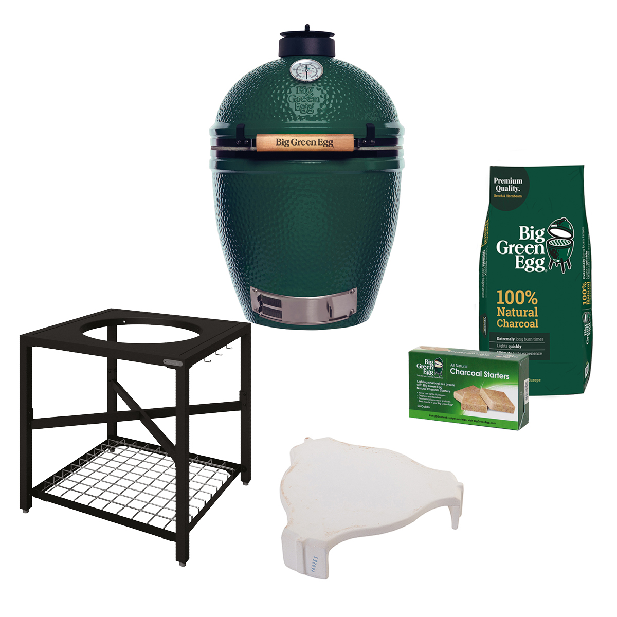 Barbecue Big Green Egg Großes Starterpaket