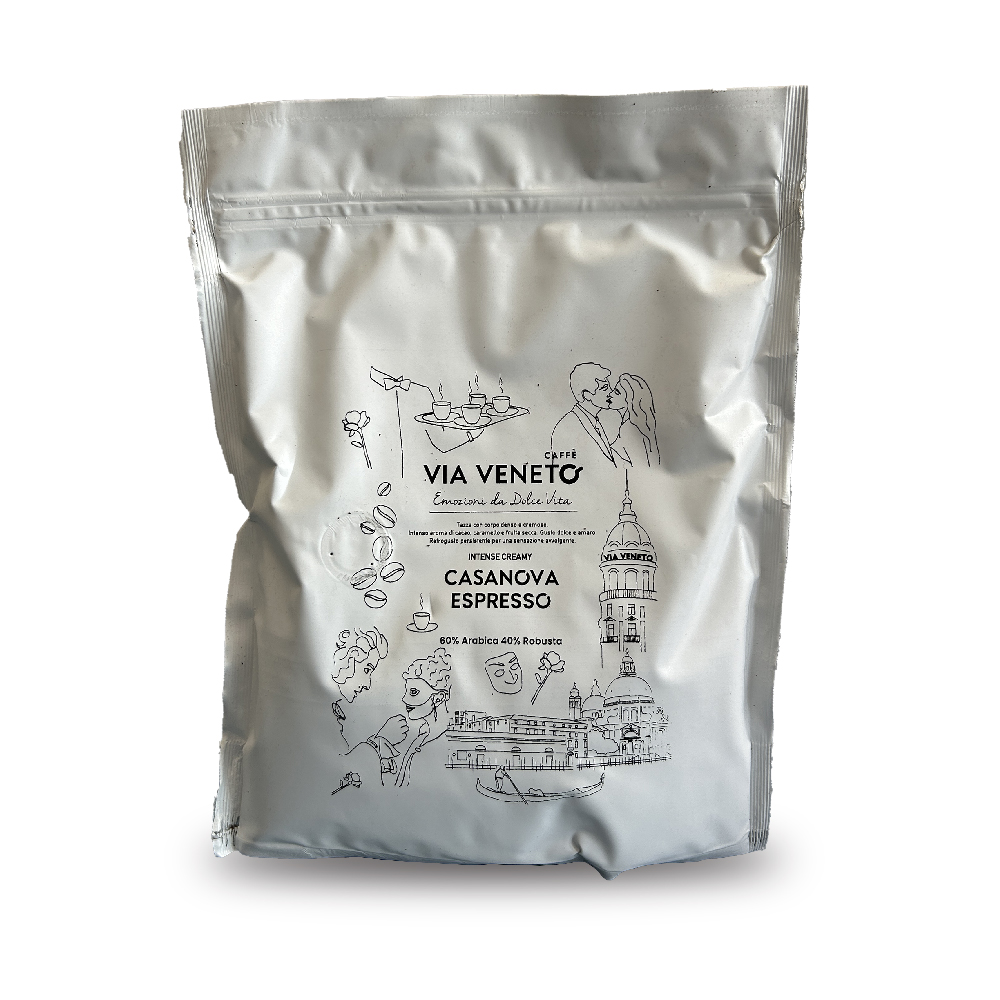 Gemahlener Kaffee für Espressomaschinen Blend Via Veneto Casanova 250 g