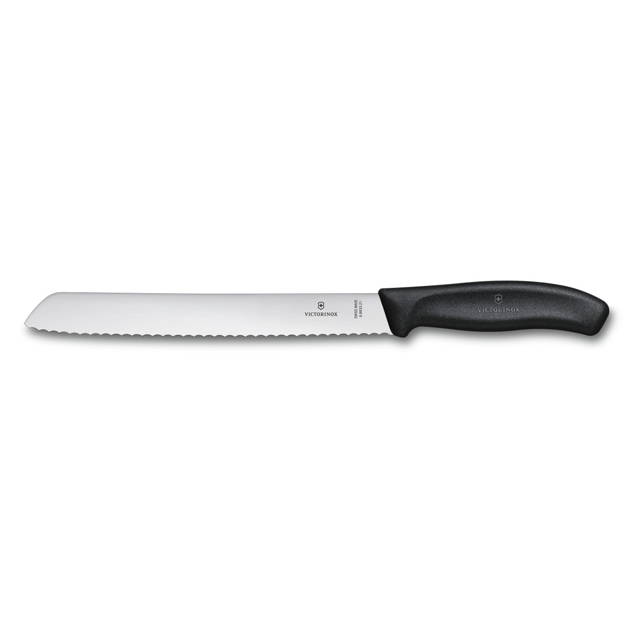 Brotmesser mit gewellter Klinge 21 cm schwarz - Victorinox Swissclassic 