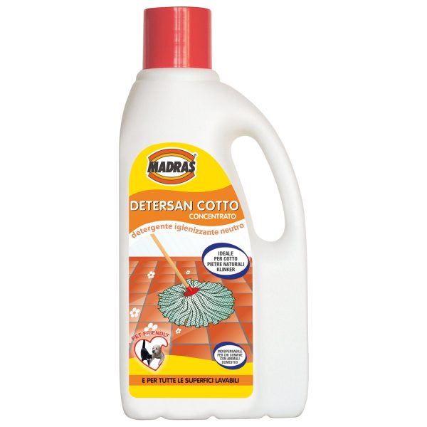 Detersan Cotto Reinigungsmittel für Terrakotta, Stein und Klinker 1 Liter Madras