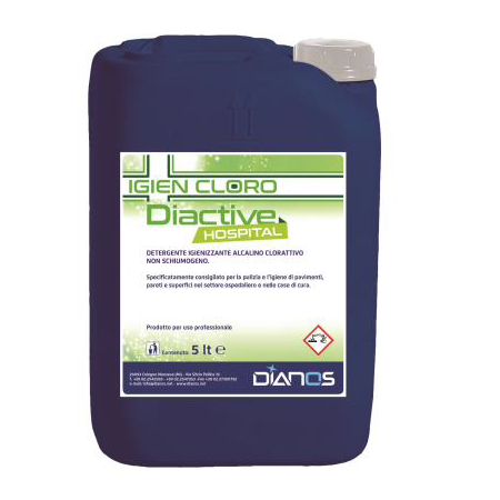 Diactive Hospital Desinfektionsmittel und Desinfektionsmittel mit Natriumhypochlorit, 5 l
