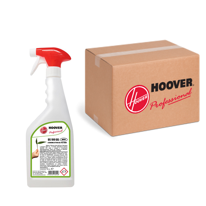 Packung mit 12 Flaschen DS100 Gel Ovens Activated Foam Entfetter