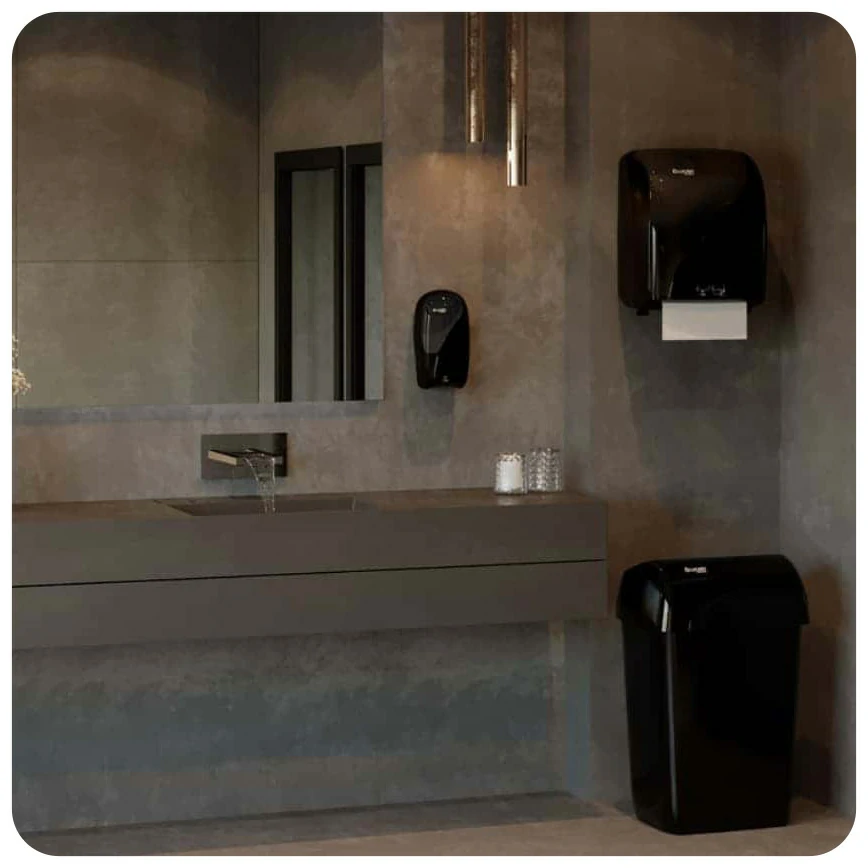 Lucart Identity Seifenspender 1 Liter schwarz