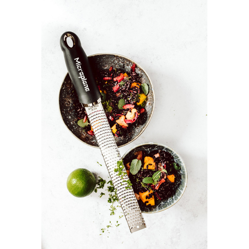 Microplane Zester Premium Classic Reibe, Schwarz