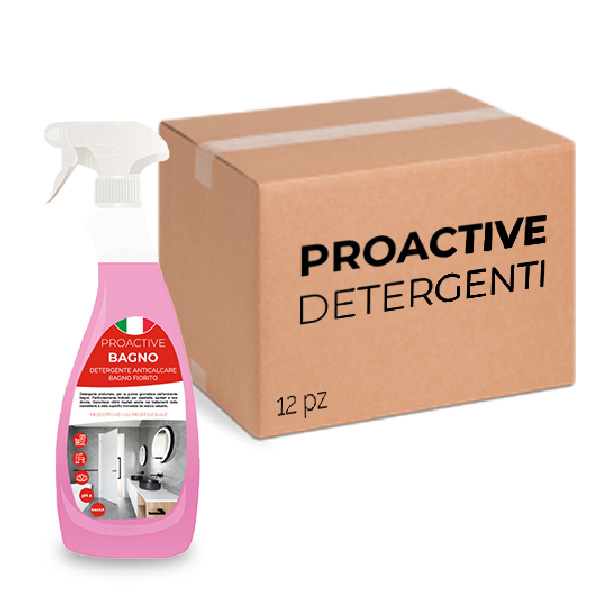 Packung mit 12 Stück ProActive Flowery Anti-Scale-Waschmittel 750 ml