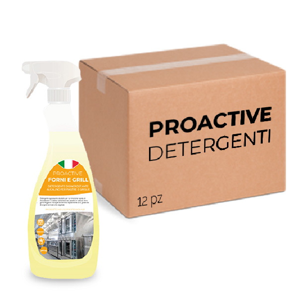 Packung mit 12 Stück Entkalkungsmittel für Backöfen und Teller ProActive 750 ml